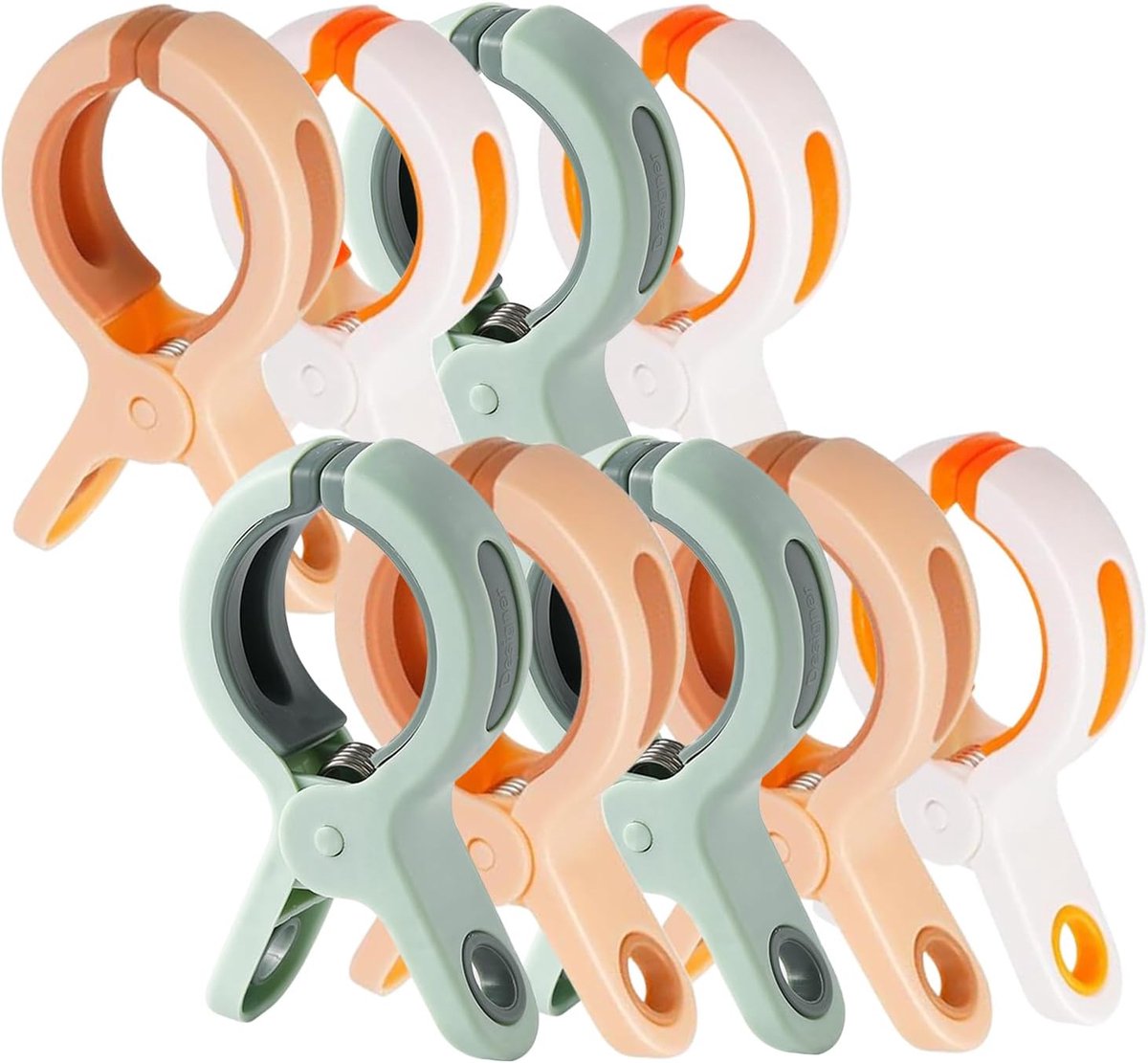 9 stuks badknijpers, handdoekklemmen, grote wasknijpers, strandhanddoekklemmen, winddichte strandhanddoekklemmen voor dagelijks wasgoed, ligstoelen, beddengoed, kleding