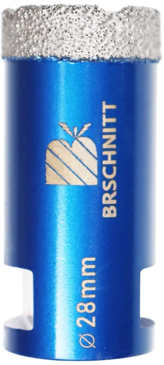 Diamant Tegeldrill 28 mm - Vacuum Gebrazeerd - M14 Draad - Voor Droog Boren in Porseleinen Tegels - ShopVlot