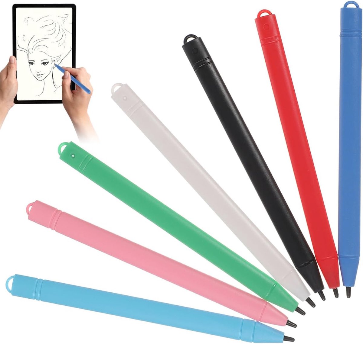 7 Stuks LCD Pen Tekening Tablet Pennen Schrijftablet LCD Pennen voor Kinderen Schrijfbord LCD Tablet Verf Benodigdheden Stylus voor Tablet Kind
