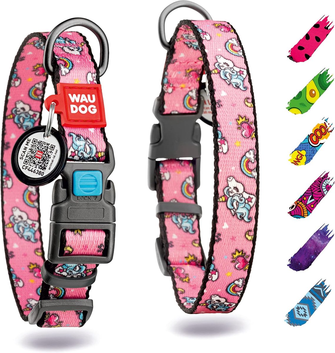 SnelShoppen - Hondenhalsbanden voor Grote Honden - Nylon Hondenhalsbanden - Extra Grote Hondenhalsband - Hondenhalsbanden voor Vrouwelijke Honden - Du