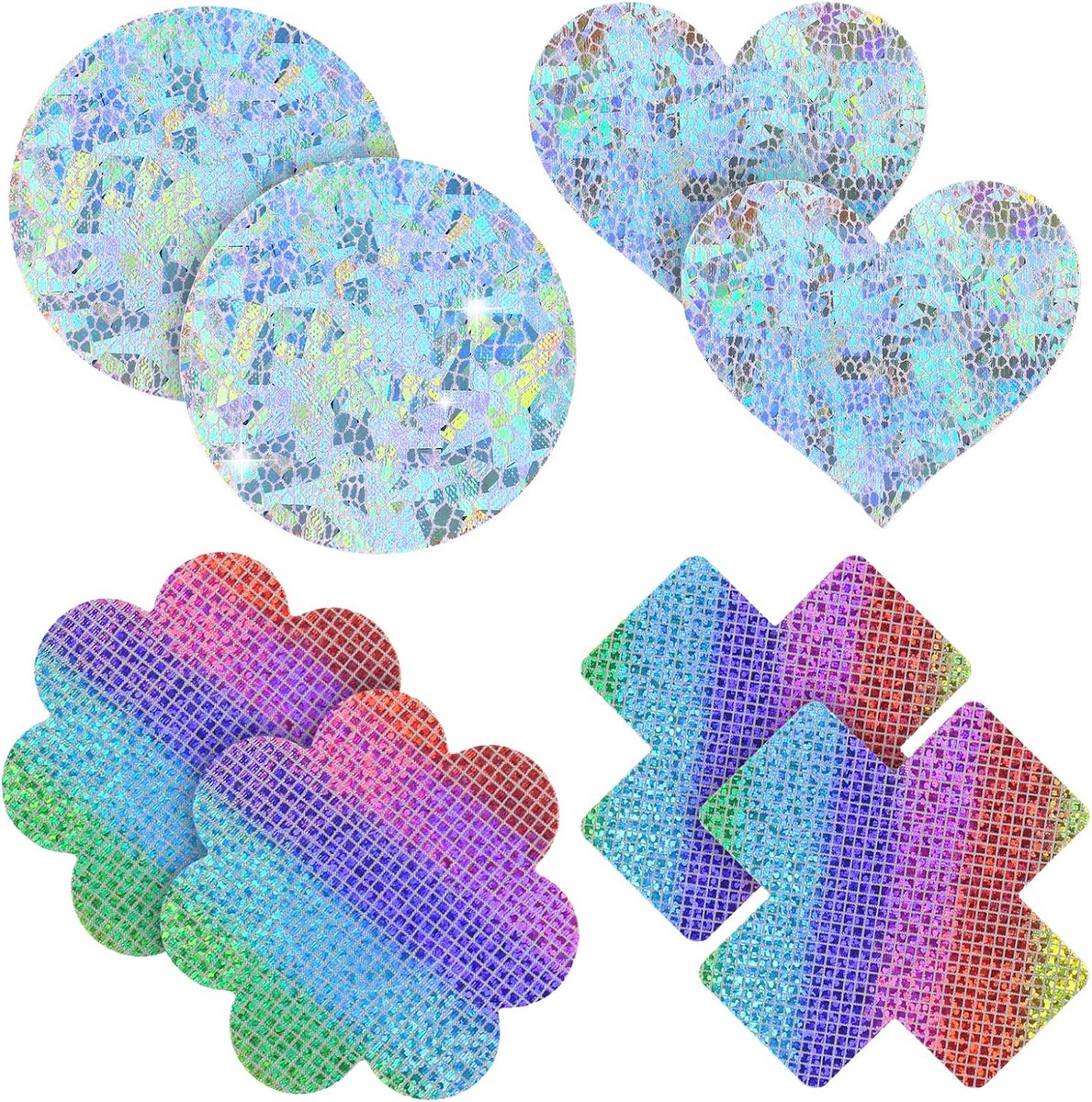 Tepels Cover Zelfklevende Grappige Gepersonaliseerde Sexy Satijn Onzichtbare Borst Bloemen Tepels Stickers 4 Paar