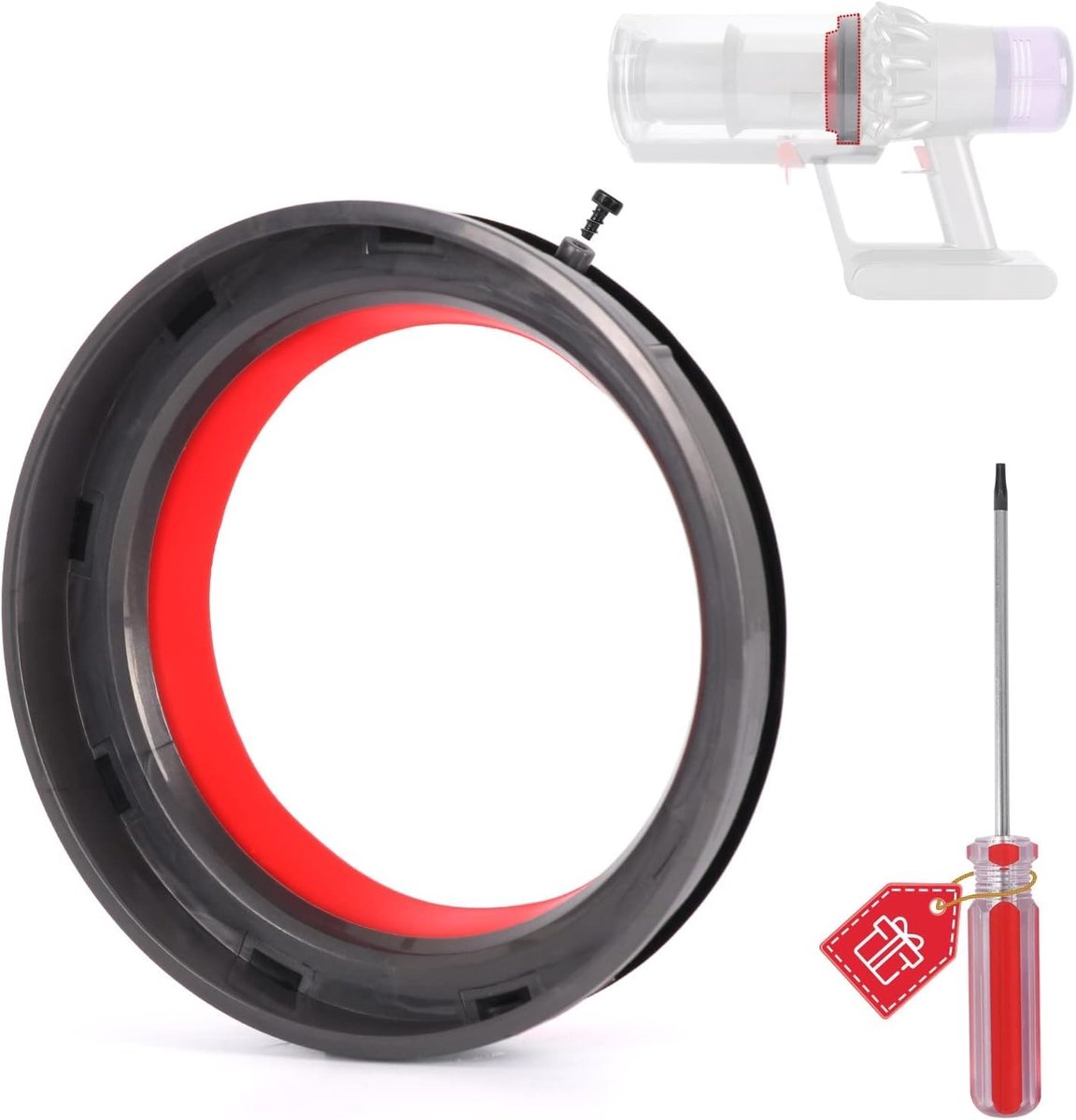Vervangende Sealing Ring voor Stofcontainer van Dyson V11, V15, SV14, SV15 en SV22 - Onderdeel voor Stofzuiger Reparatie, Duurzaam en Efficiënt Accessoire