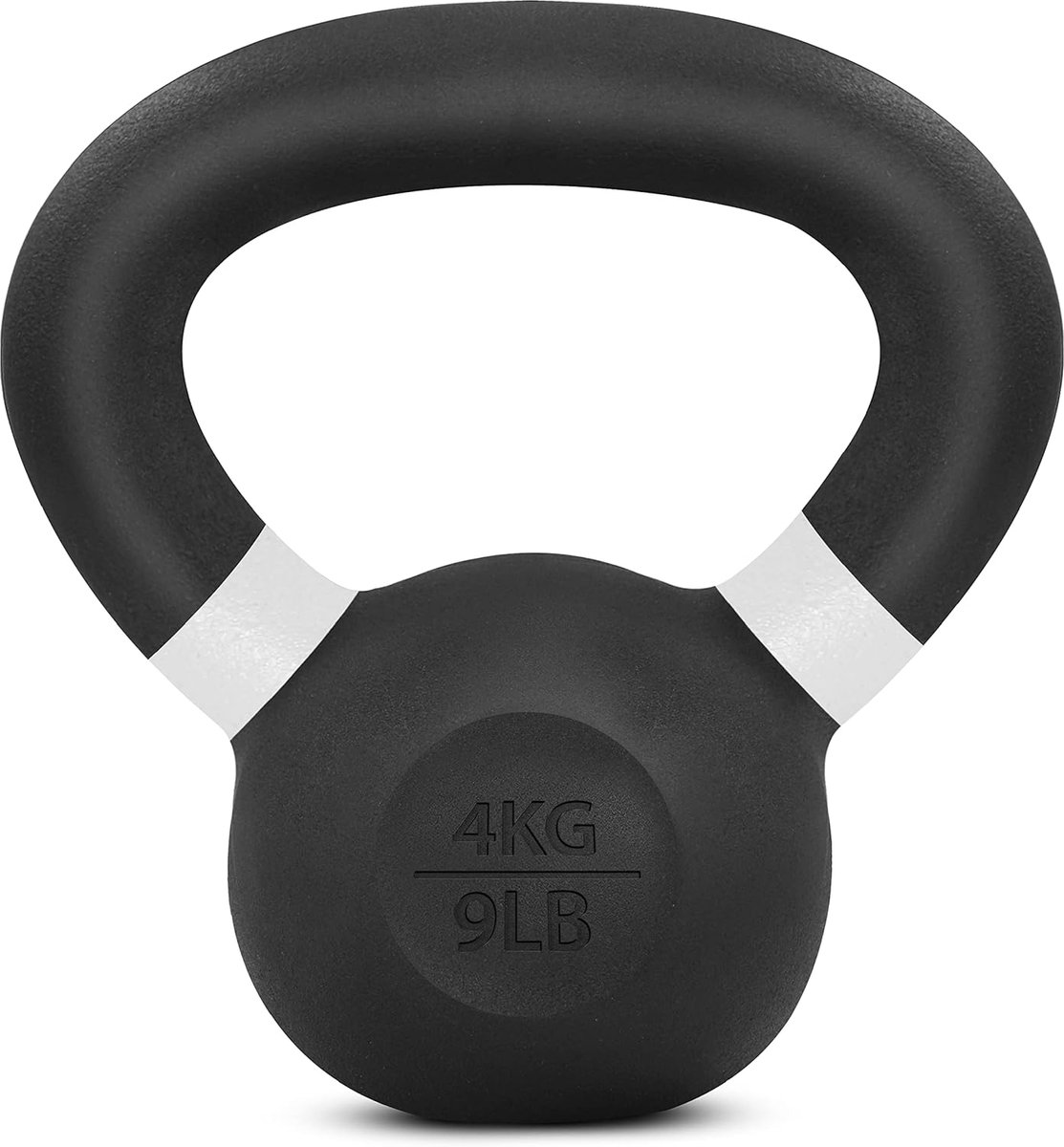 QZHJ Kettlebell met poedercoating, gewicht, 4 kg, wit
