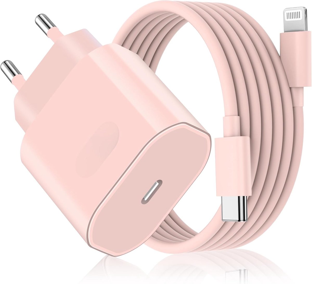 25 W snellader oplaadkabel voor iPhone 14 13 12 11 Pro Max Plus SE Mini Xr X XS, USB C oplader 2 m snellaadkabel stekker voeding power adapter