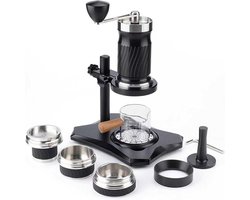 Handmatige Espressomachine - Koffiezetapparaat Zwengel - Espresso Zetten - Draagbaar Reisontwerp - 100 ml - Zilver