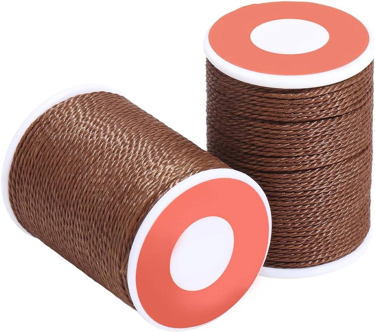 Draad koffiebruin kralentouw gewaxt polyester Taiwan stevige twist koord draden voor sieraden maken armbanden kettingen tailleketting macramé benodigdheden