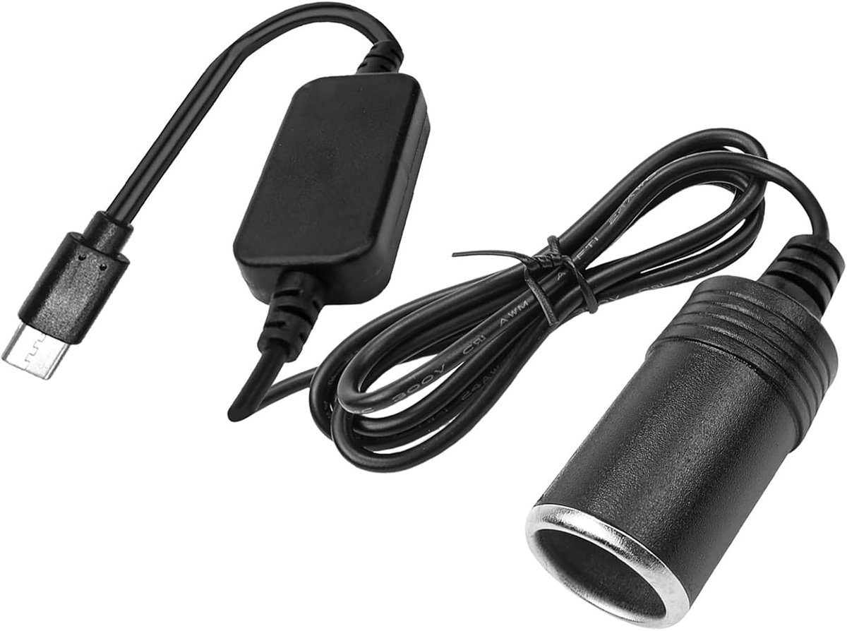 USB C 5V Stekker op 12V USB C Male Naar 12V Vrouwelijke Auto voor auto Sigarettenaansteker Rijden Recorder DVR Dashcamera GPS