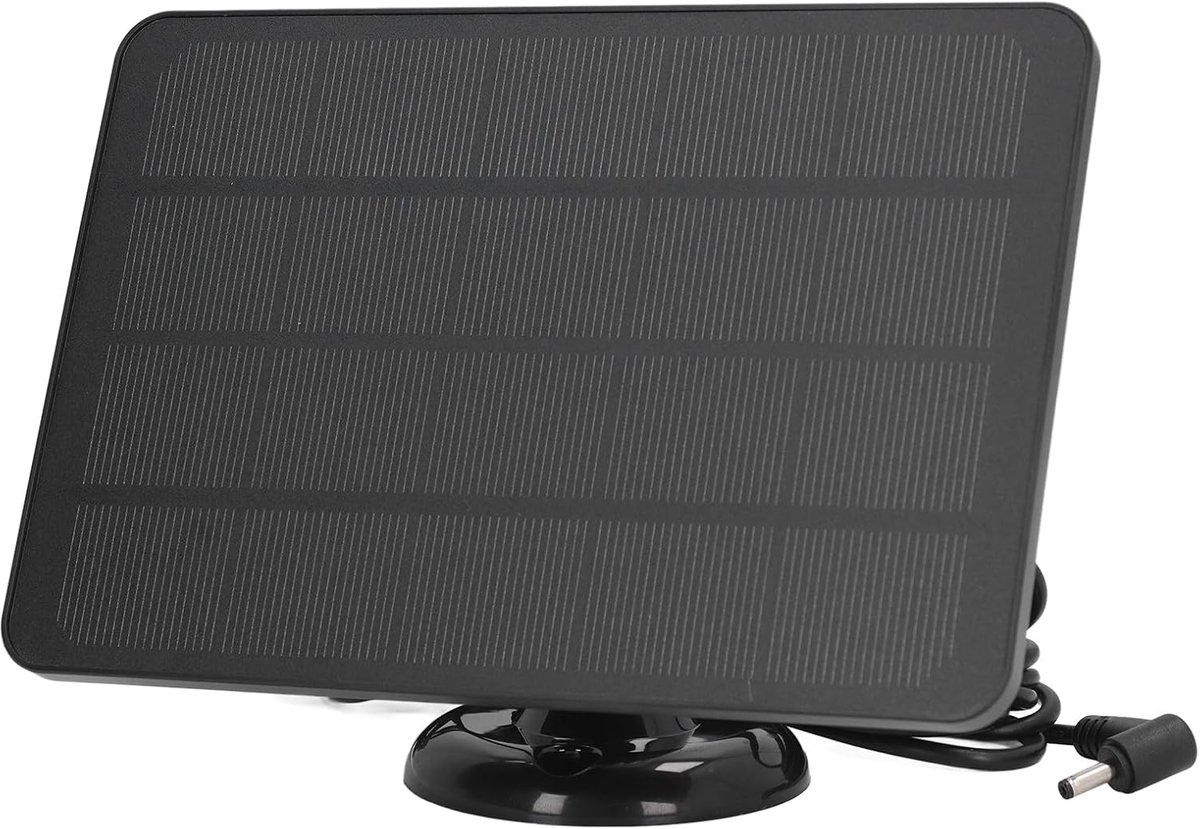 10W Zonnepaneel voor Ring Spotlight Cam, Ring Stick Up Cam, IP65 Waterdicht Weerbestendig Buiten Zonne-oplaadpaneel met Verstelbare Beugel, Veilige Beschermende Camera-oplader