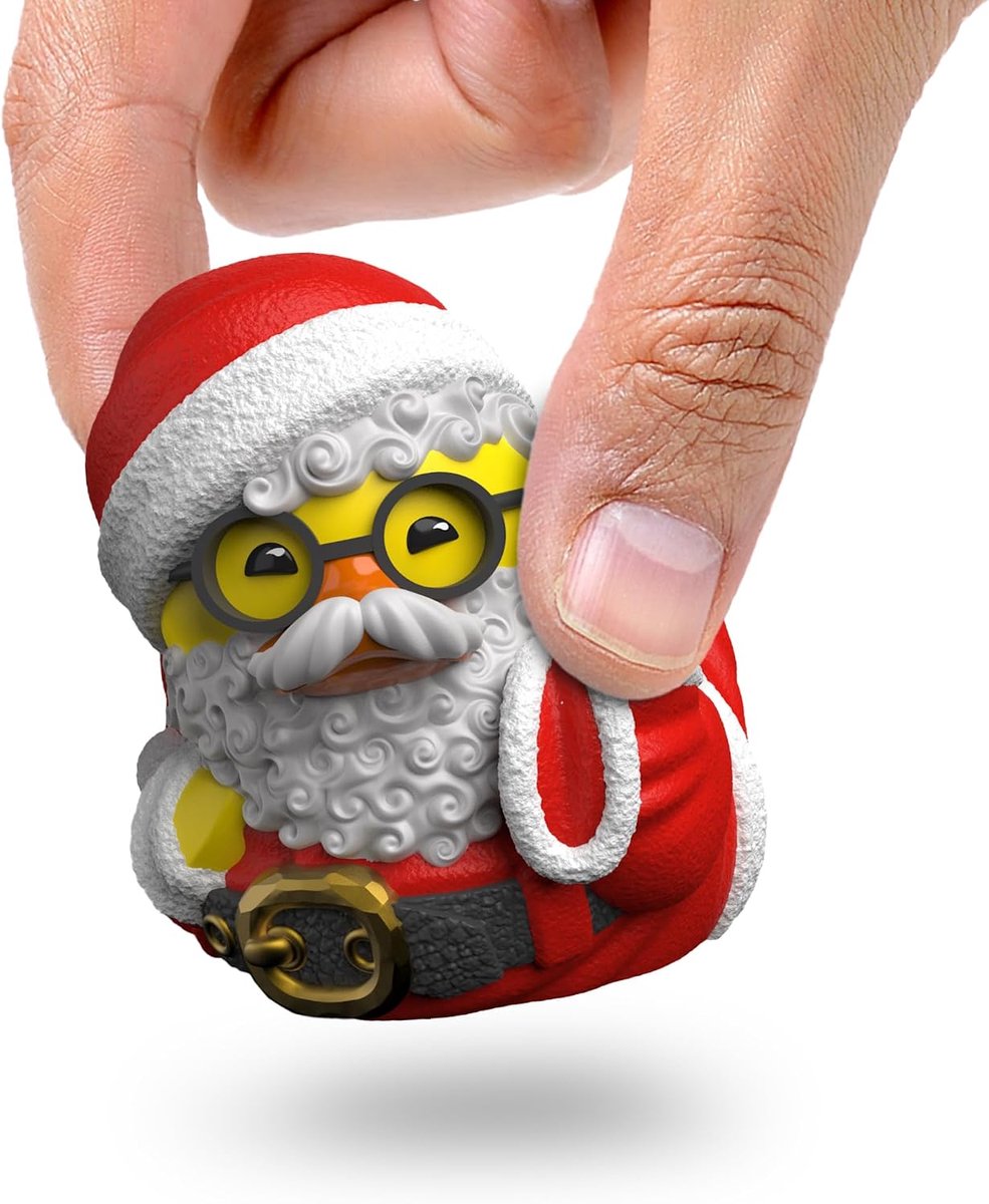Mini: KERSTMIS - Sinterklaas Cosplayende Rubberen Eend Vinylfiguur