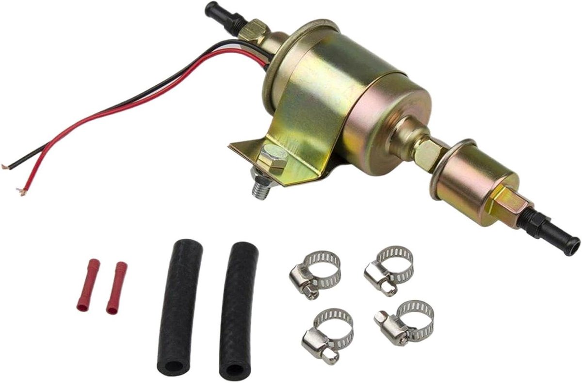 Elektrische Oliepomp - Brandstofpomp Auto - Motoronderhoud - Gecontroleerde Werkdruk - 5-9 psi - Zwart