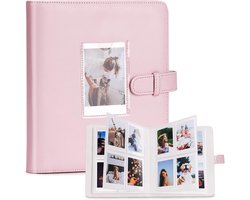 Fotoalbum - 1 Stuks - Er Passen 272 Foto's in - Foto-Opberger - Fotoboek - Mini Album - Zakfotoalbum - Fotoboek - Memo - Fotoboek Plakboek - Accessoires - Geschikt Voor Fujifilm Instax En Polaroid - Roze