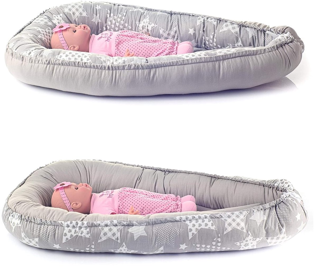 babynestje Cocoon Baby Baby Cocon Bumper Reiswieg 100 Katoen