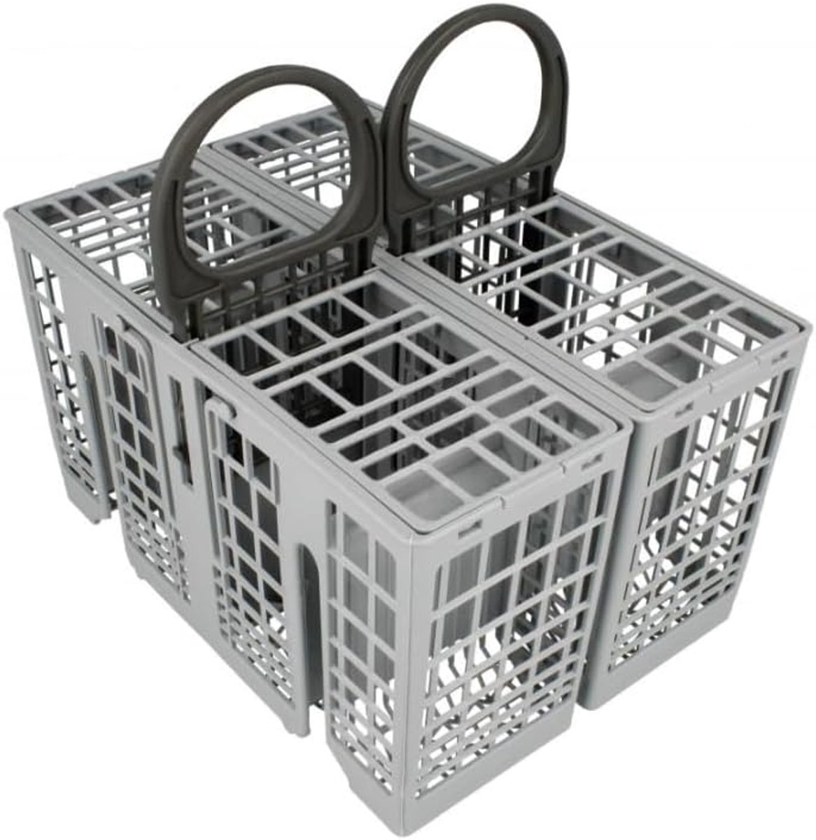 SnelShoppen - Indesit Vaatwasser Bestekmand voor SHOLTES - Vaatwasmand, Bestekhouder, Kunststof, Zwart, Geschikt voor Vaatwassers, Keukenaccessoire