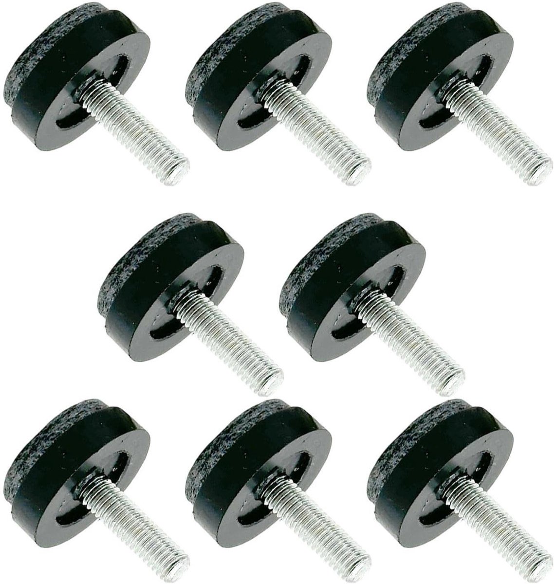 Meubel stelvoeten - Nivelleervoetjes Schroefdraad - Meubels Stabiliseren - Antislip Vloerbescherming - 8 Stuks - Ms