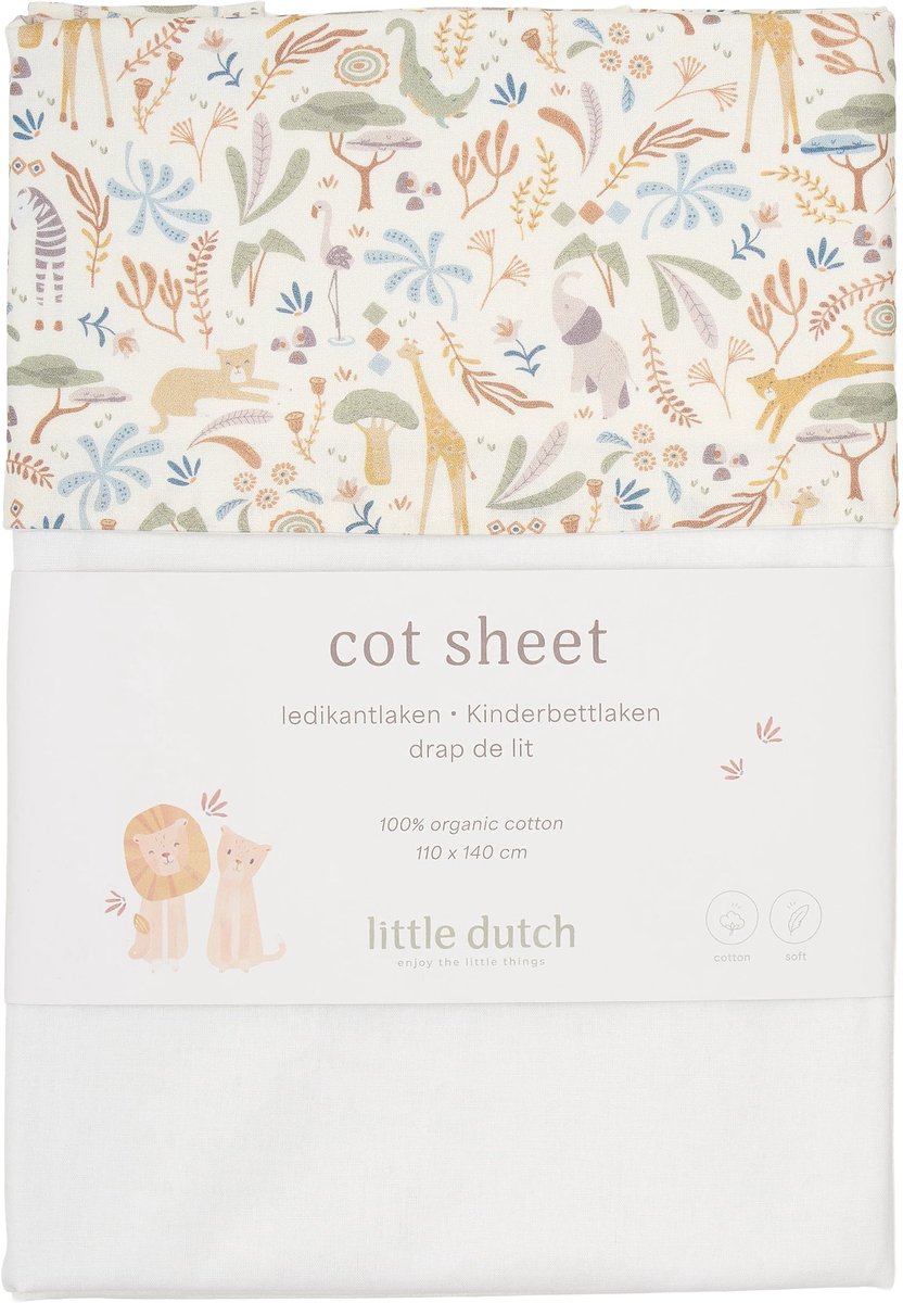 Little Dutch Ledikantlaken - Safari Wonders