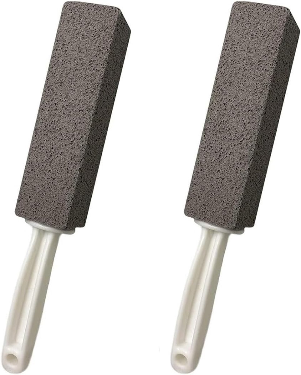 Toiletpotreiniger met Pumice Sticks voor het Verwijderen van Hardnekkige Kalkaanslag en Vlekken - 2 Stuks voor Huishoudelijk Gebruik