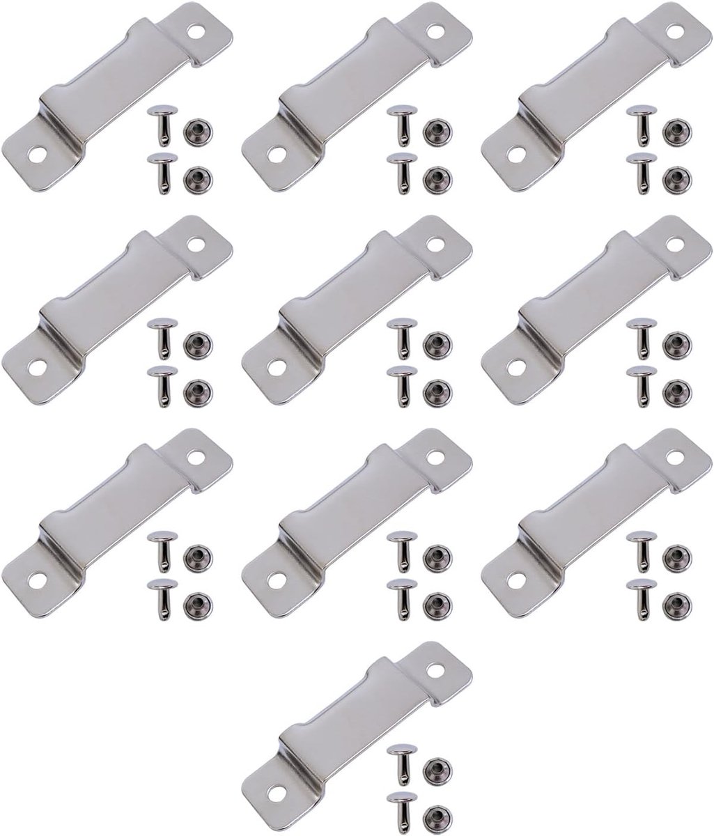 SnelShoppen - 10x Kleine Metalen Rolmeter Houder Clip - Tape Measure Belt Holder - Occidental Measure Holster met Riemen voor Gereedschapsset - Hoogwa