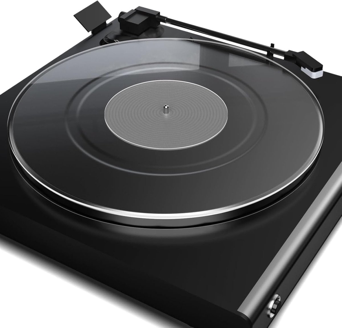 SnelShoppen - Turntable Platter Mat - Acryl Slipmat voor 12 Inch Vintage Platen - Antistatische Platter Mat voor 33 1/3 en 45 RPM - Verbeter Geluidskw