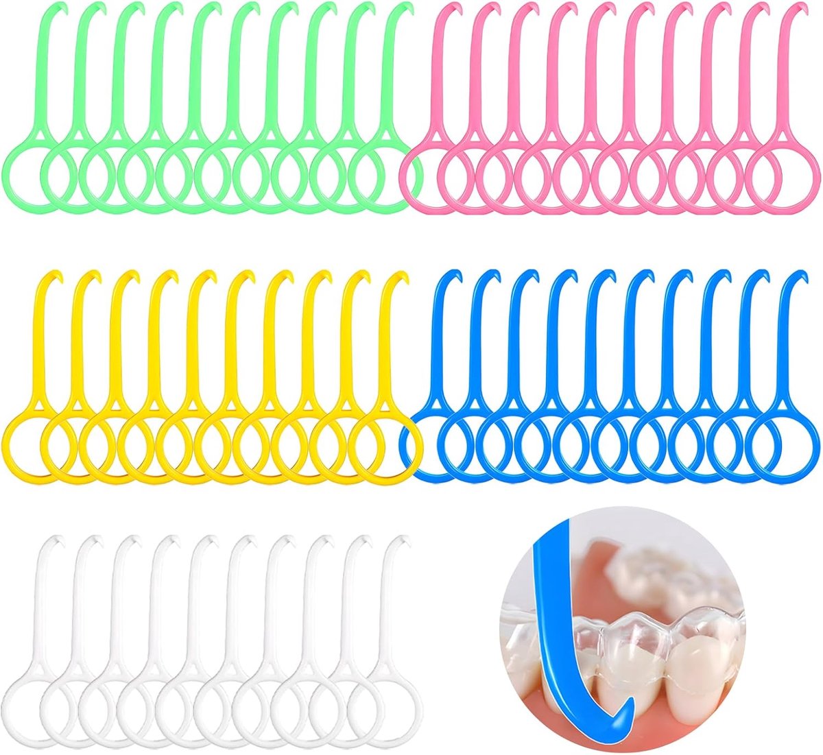 50 Pcs Alignment Removal Tools, Invisible Alignment Removal Tools, Removal Tools, Dental Device Remover, - ShopVlot