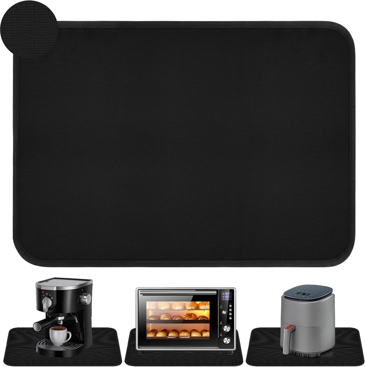 Hittebestendige pad 60 x 40 cm - Vuurvaste siliconenmat - Bescherming tegen hitte - Ideaal voor keukenwerkbladen - ShopVlot