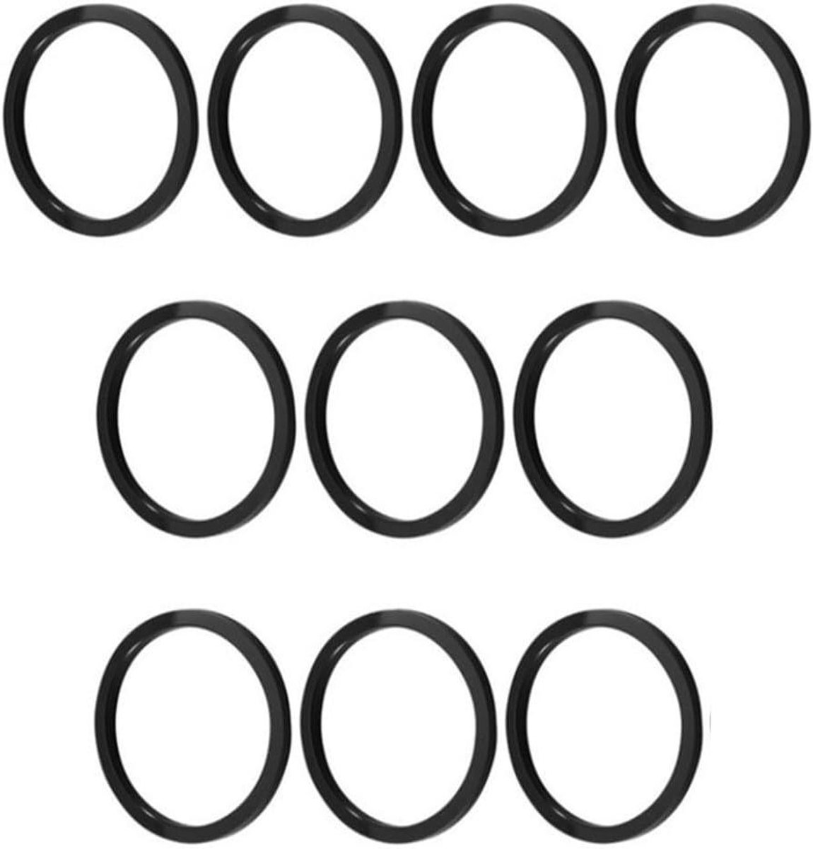 Circulatiepomp Pakking Set - Flens Seal Kit - Verwarming Repareren - Nitrilrubber Constructie - 10 stuks - Zwart