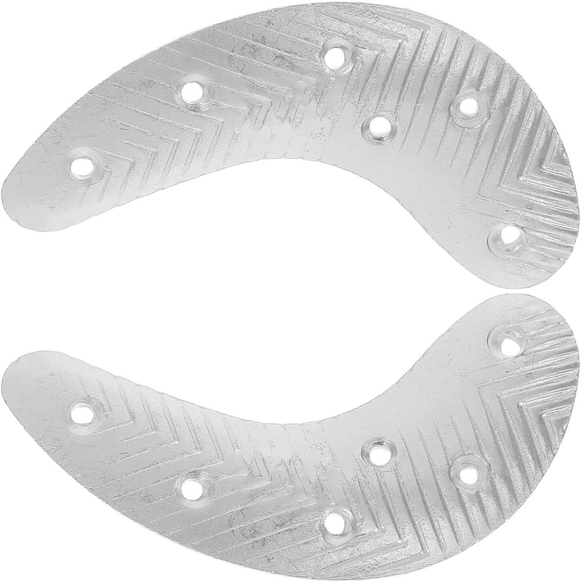 Metalen Hakbeschermers - Hielplaten Schoenen - Schoenen Repareren - Antislip Ontwerp - 6.6 x 2.2 cm - Zilver