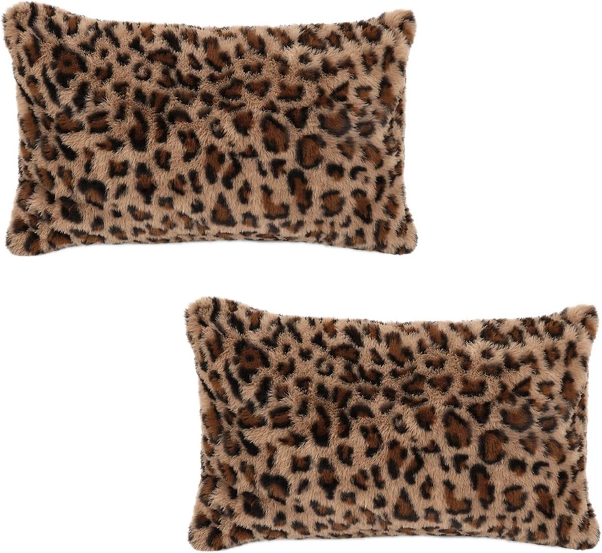 Kussenhoezen 30 x 50 cm - Zachte Pluche - Rechthoekig met Ritssluiting - Perfect voor Bank of Bed - ShopVlot