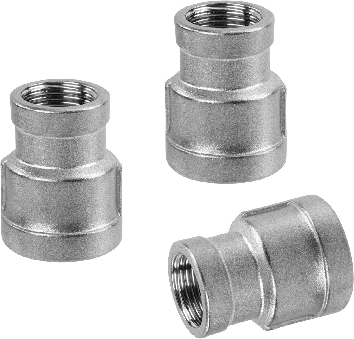 RVS slangkoppelingen 1/2" naar 3/8" - reduceerkoppeling rvs 304 - duurzame verbinding - voor wateraansluiting - ShopVlot