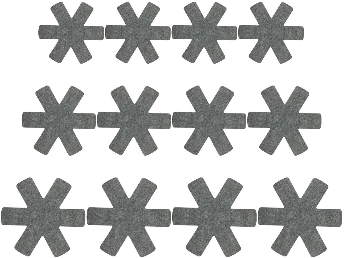 Beschermkussens 12 stuks - Antislip pannenverdelers - Warmte-isolatie - Bescherm je kookgerei - ShopVlot
