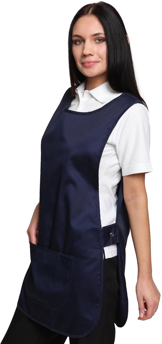 Hygea schort unisex M - marineblauw - comfortabel - ideaal voor verzorging - ShopVlot