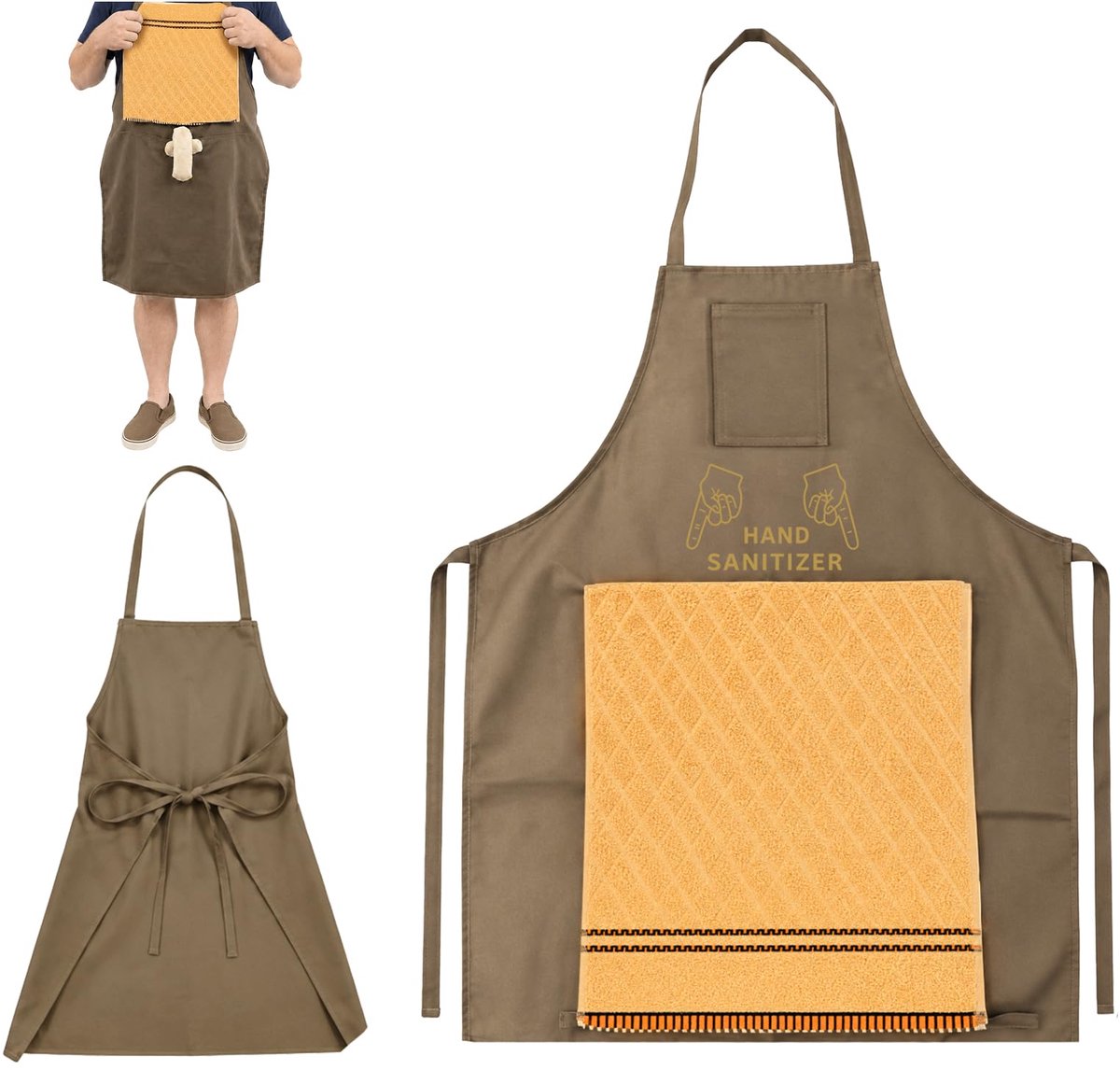 Kookschort voor mannen - Grappig design - BBQ- en bakschort - Perfect voor de keuken en grillen - ShopVlot