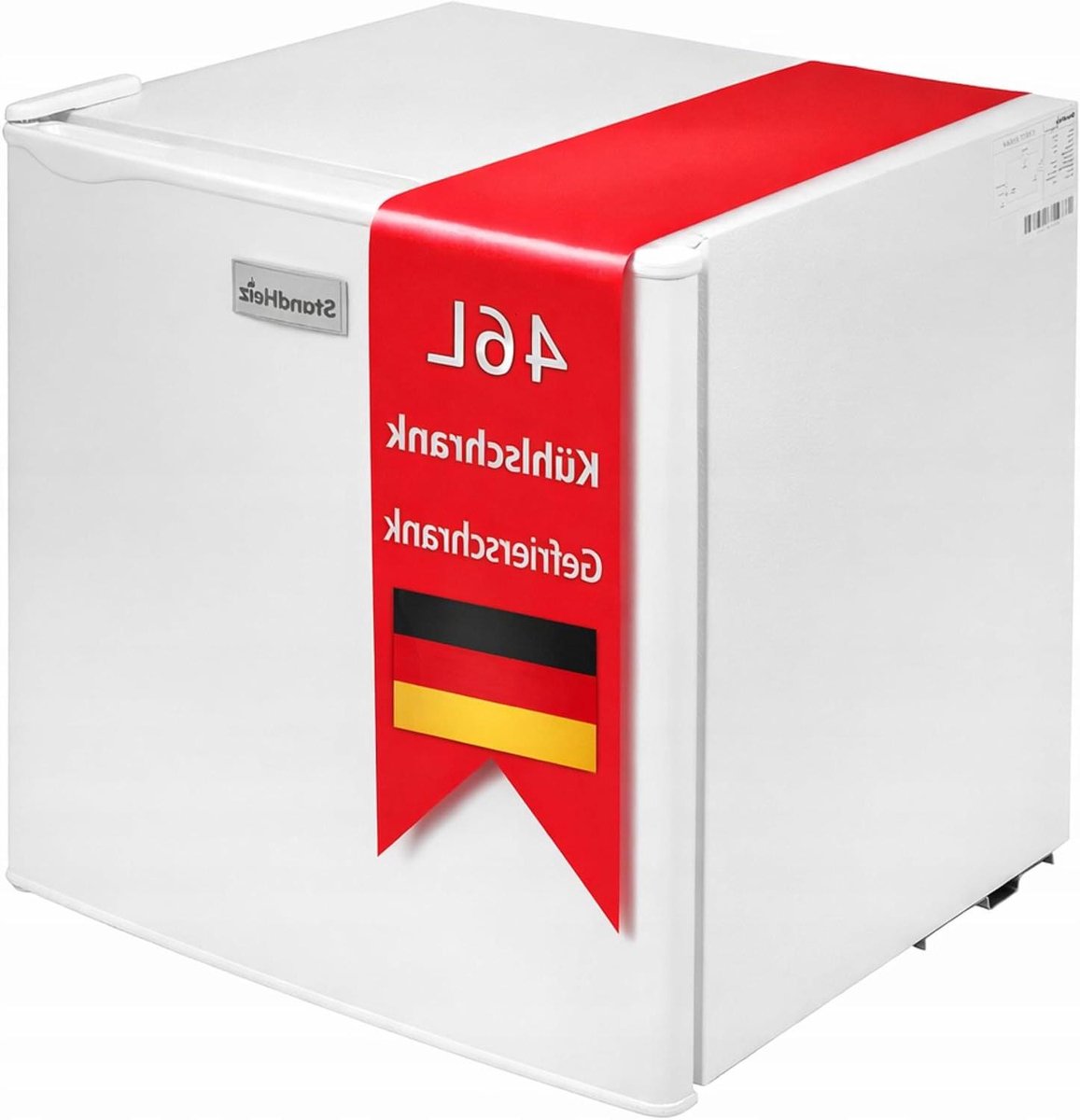 Minikoelkast met Vriesvak - Compacte Koelkast Klein - Kantoor Hotel Camping - Stille Werking 45dB - 46 Liter - Wit