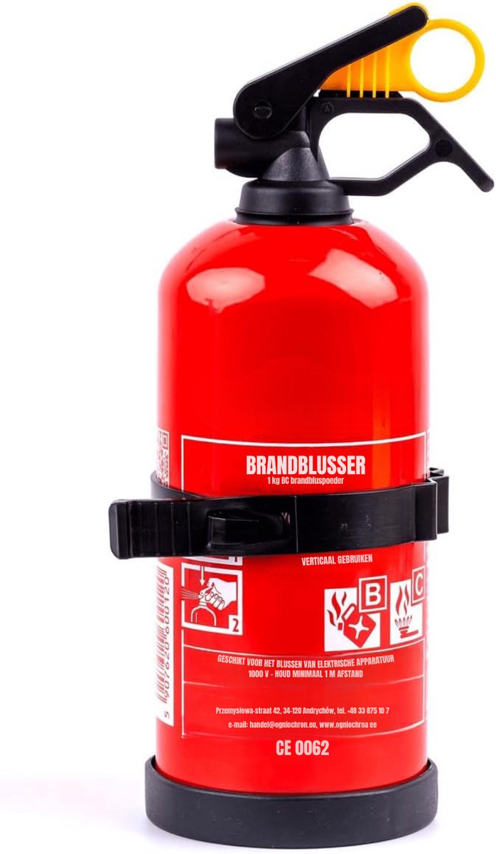 Allvia® Brandblusser Auto - Brandblusser Schuim - Brandblusser - Rood - 12cm x 12cm x 38cm