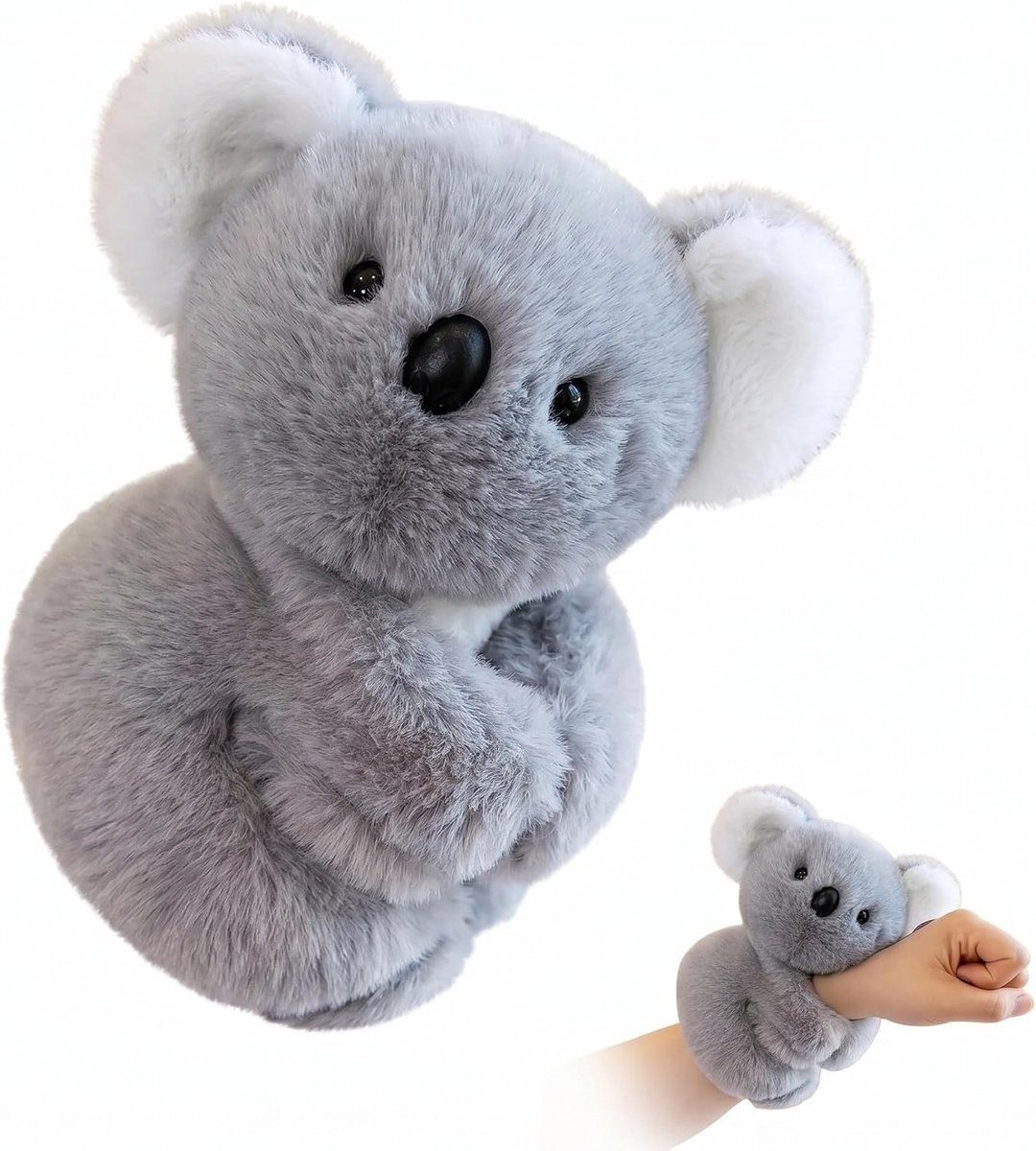 Pluche anti-stress knuffeldier voor de pols, schattige mini-pop van zacht textiel voor ontspanning en rust, ideaal als draagbaar accessoire voor volwassenen en kinderen