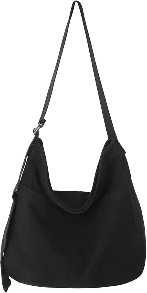 Unisex Oxford String Bag voor Dames - Eenvoudige Schoudertas voor Winkelen, School en Reizen met Modebewust Design