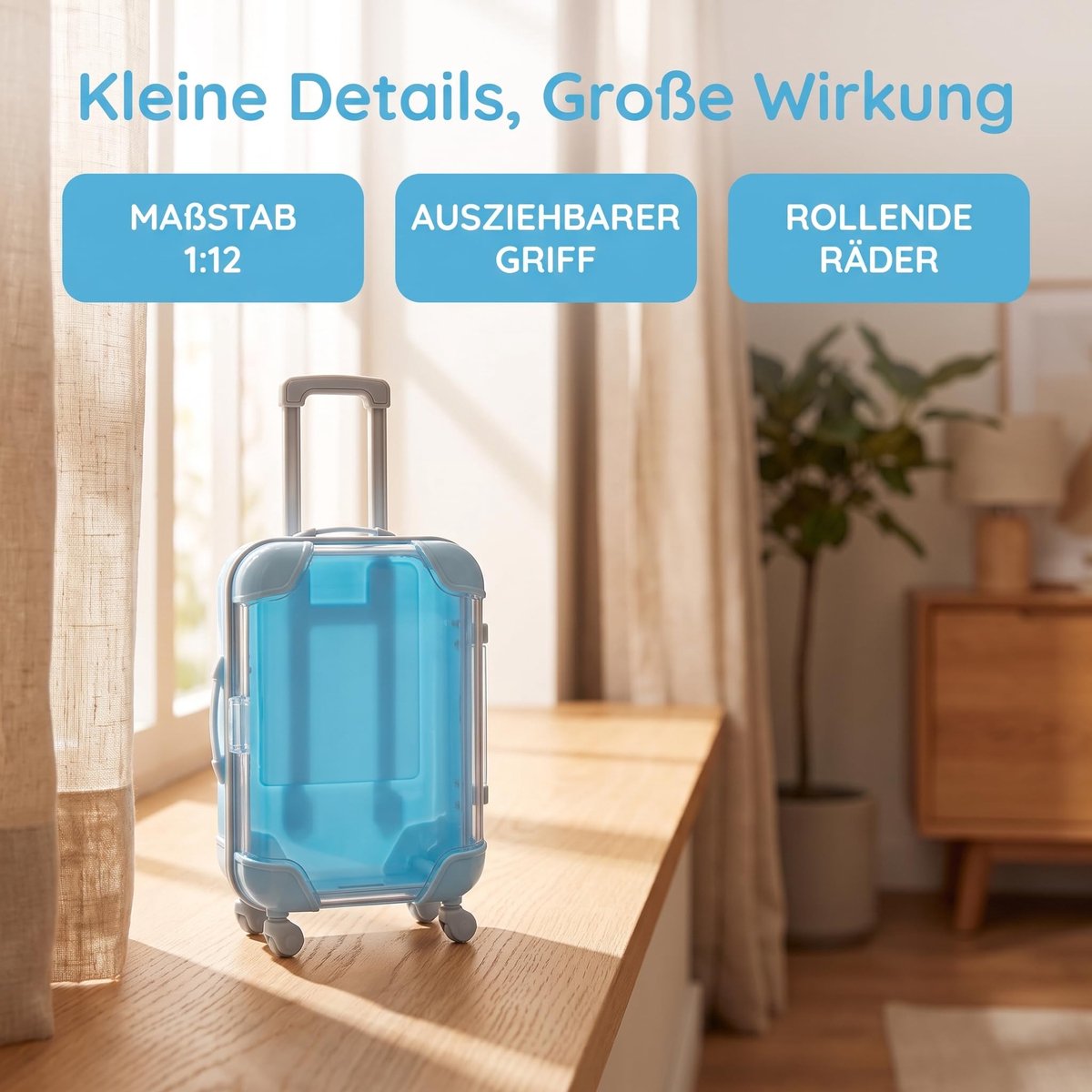 Mini-koffer geschenkdoos 3 stuks - herbruikbaar - in roze, blauw en geel - perfect voor geldgeschenken - ShopVlot