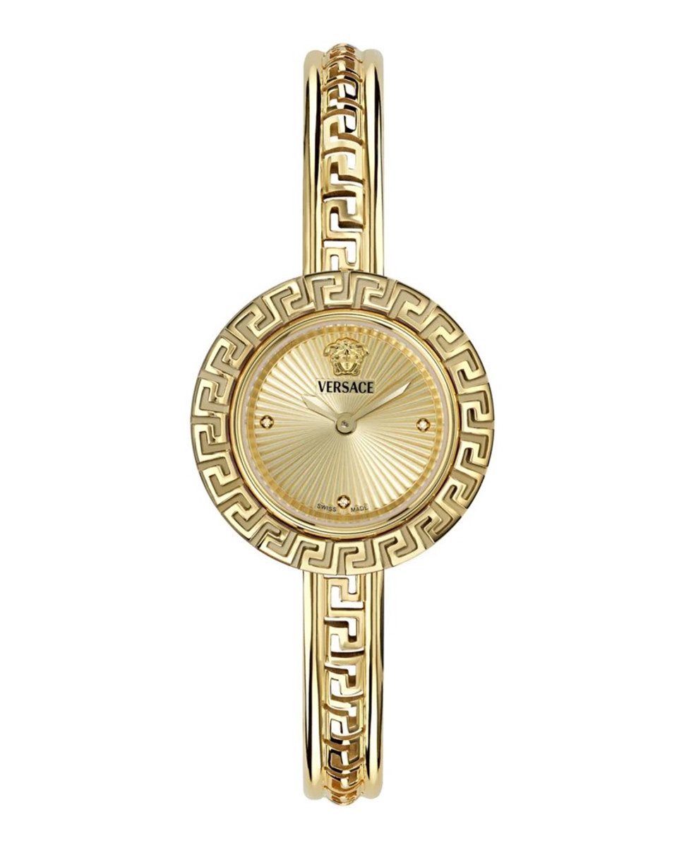 Versace Greca Pendant VE5I00326 Horloge - Staal - Goudkleurig - Ø 28 mm