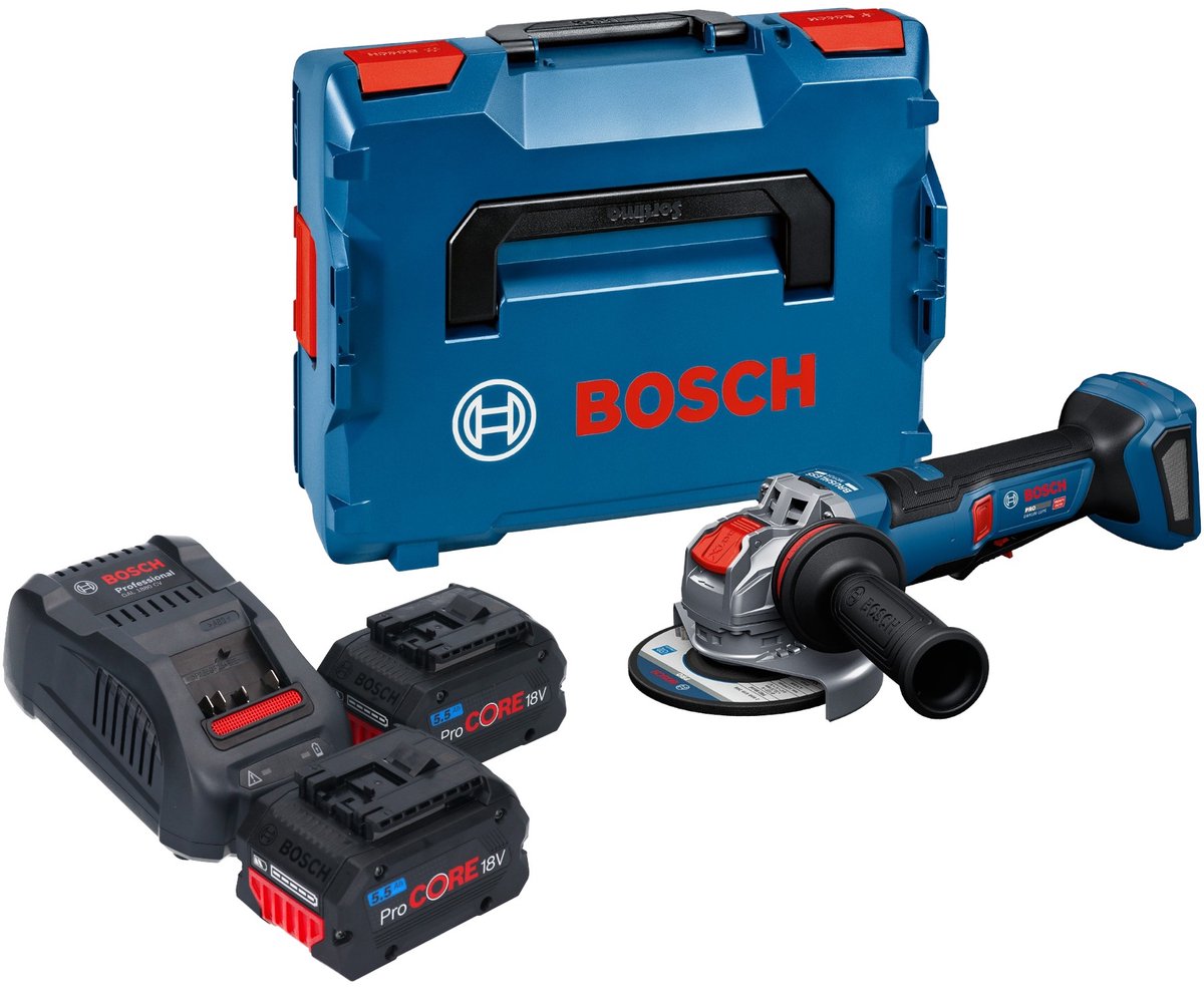 Bosch GWX 18V-11 PS accu haakse slijper 18 V 125 mm + L-Boxx ( 06019N4400 ) - zonder accu, zonder oplader