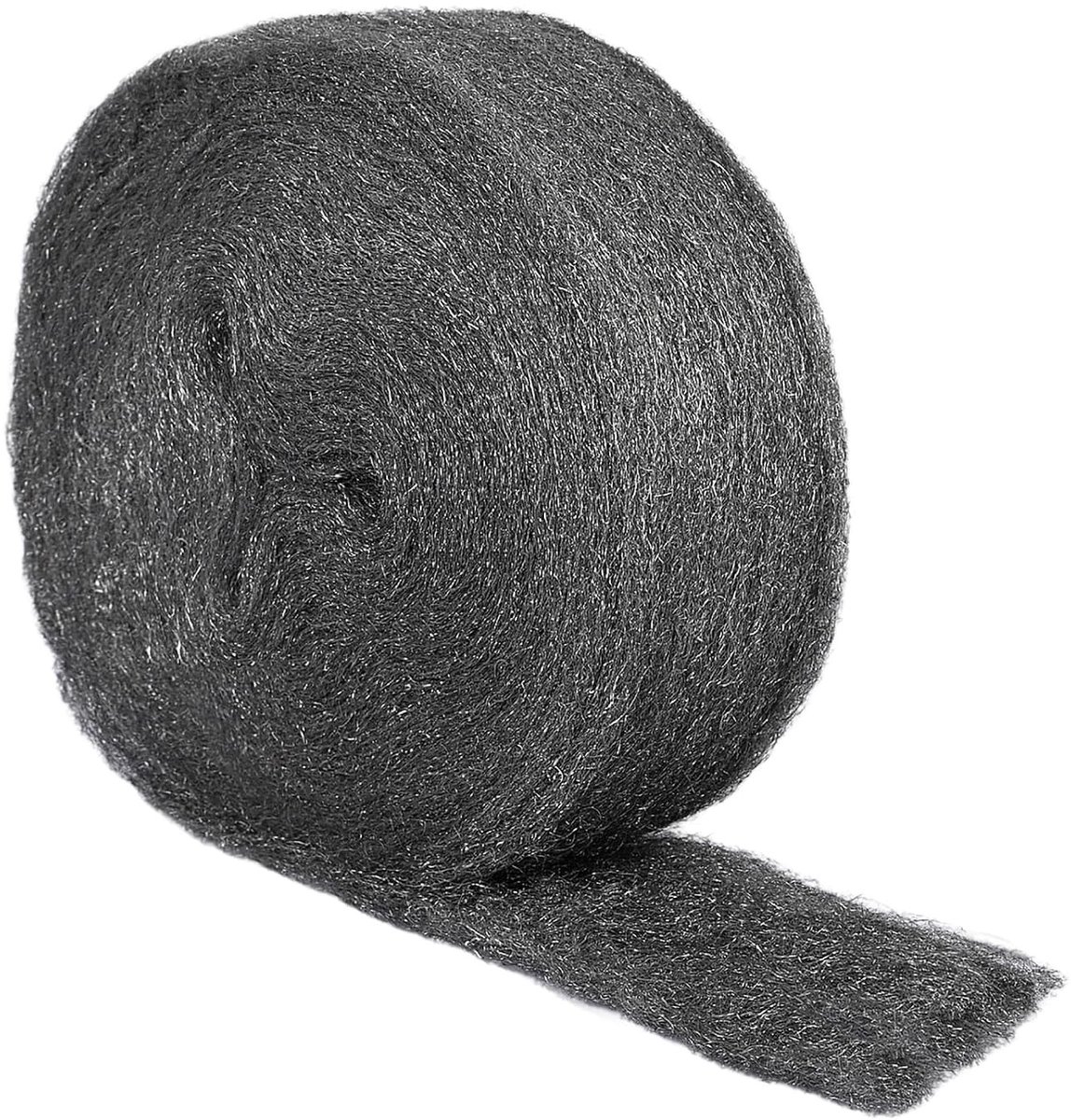 Staalwol 0000 - Grijs - 20 m x 7 cm - Fijne IJzerwol voor Afdichten en Reinigen - Voor Huishoudelijk Gebruik