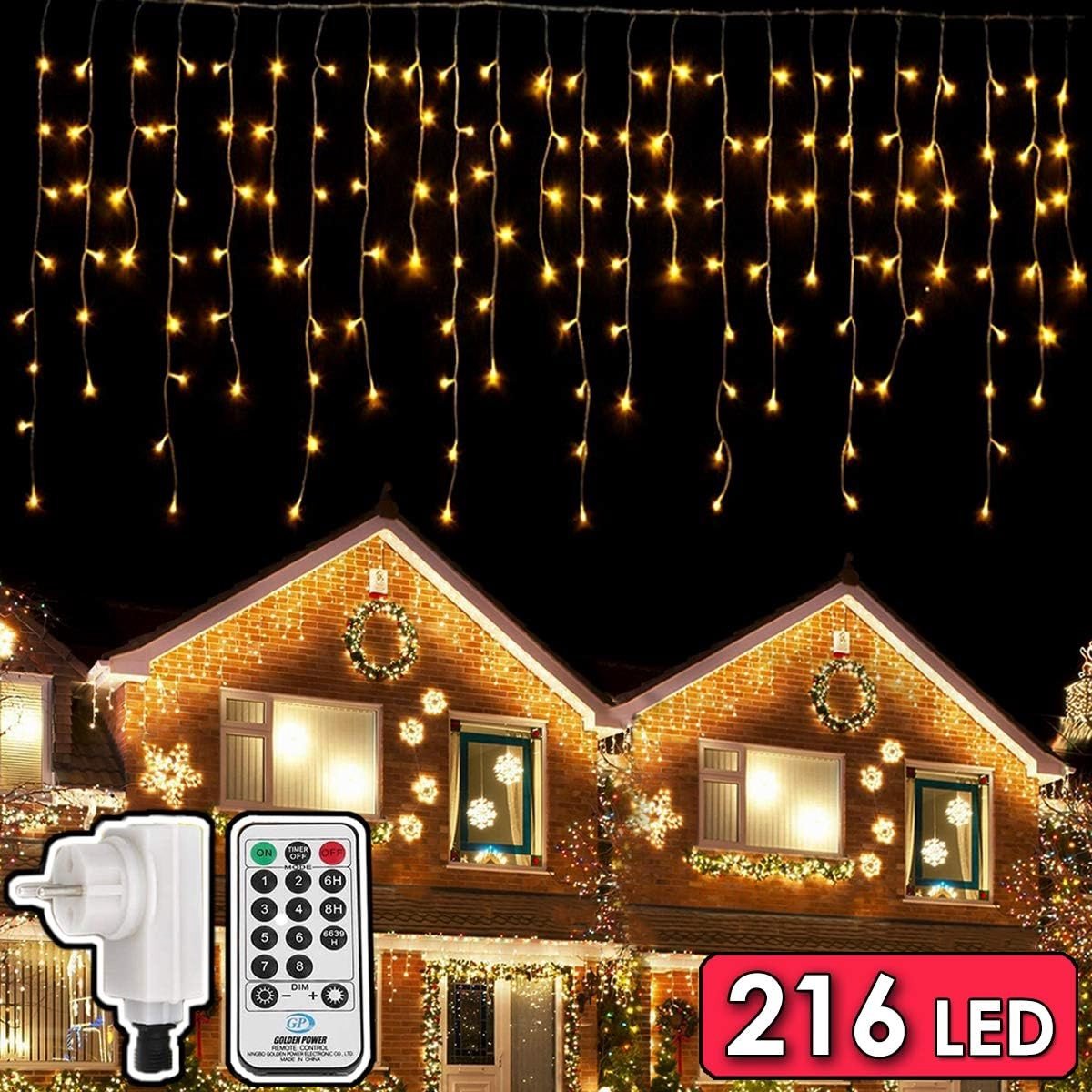 Lichtketting - Wit - 5,5 meter - Met Afstandsbediening en Timer - Voor Buitendecoratie