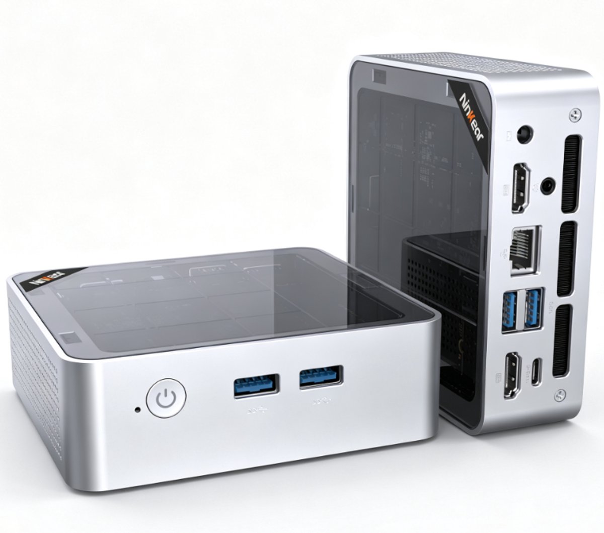 Ninkear M6 Mini PC - Intel Pentium Gold 7505 - Met Intel UHD Graphics - 8GB LPDDR4 - 256 GB SSD - Windows 11 - WIFI 6 - Bluetooth 5.3 - VESA Montage - Game pc - Mini Desktop - Ideaal voor Kantoor, Thuis en Multimedia