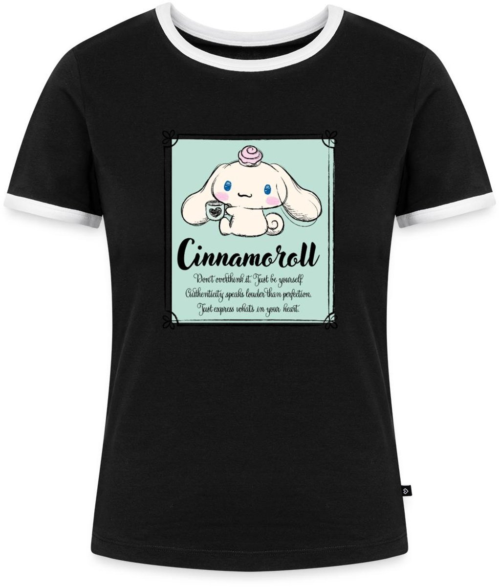 Cinnamoroll Don't Overthink It. Just Be Yourself Vrouwen Contrast Shirt