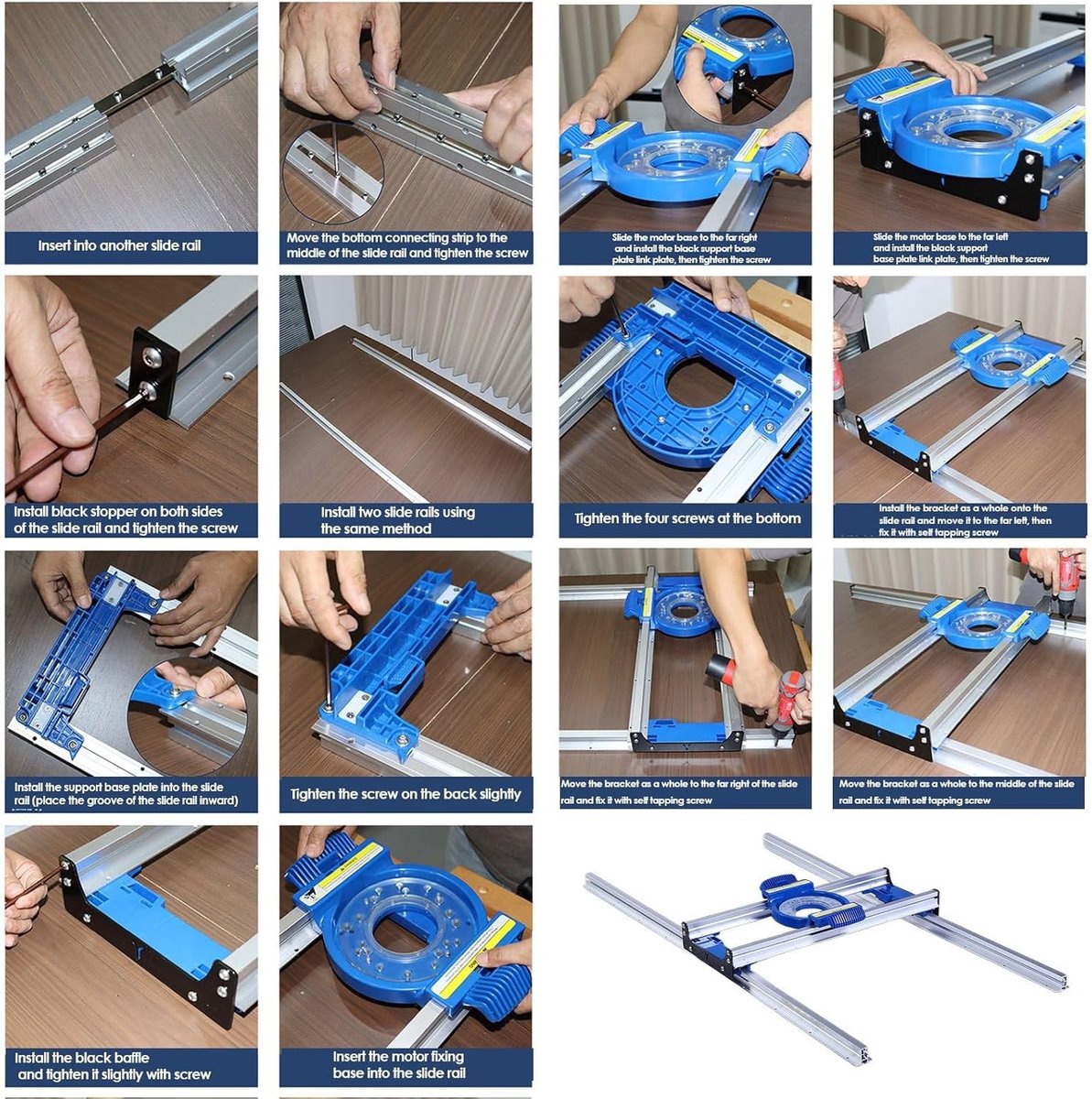 Routerslee Plaatafvlakmal van Aluminiumlegering met Nauwkeurige Rail en Schuif voor Harsprojecten, Ideaal voor Houtbewerking en Precisiewerkzaamheden