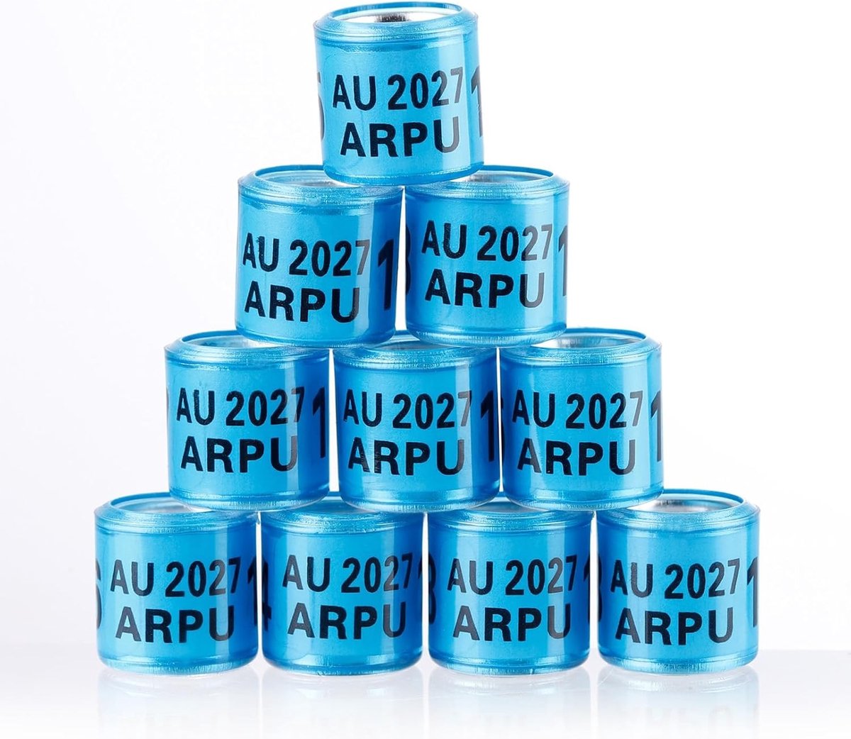 Multicolor Aluminium Duivenpootringen - 100 Stuks Identificatie Ringen voor Training en Herkenning van Vogels