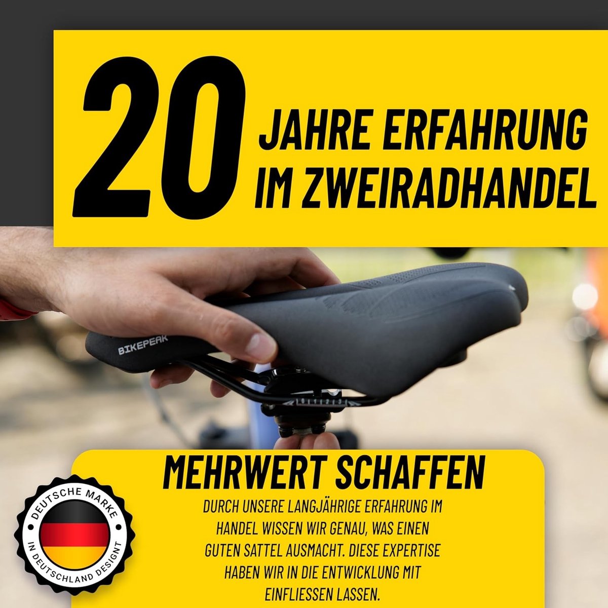 Fietszadel - Zwart - Ergonomisch - Waterafstotend Traagschuim - Voor Heren en Dames