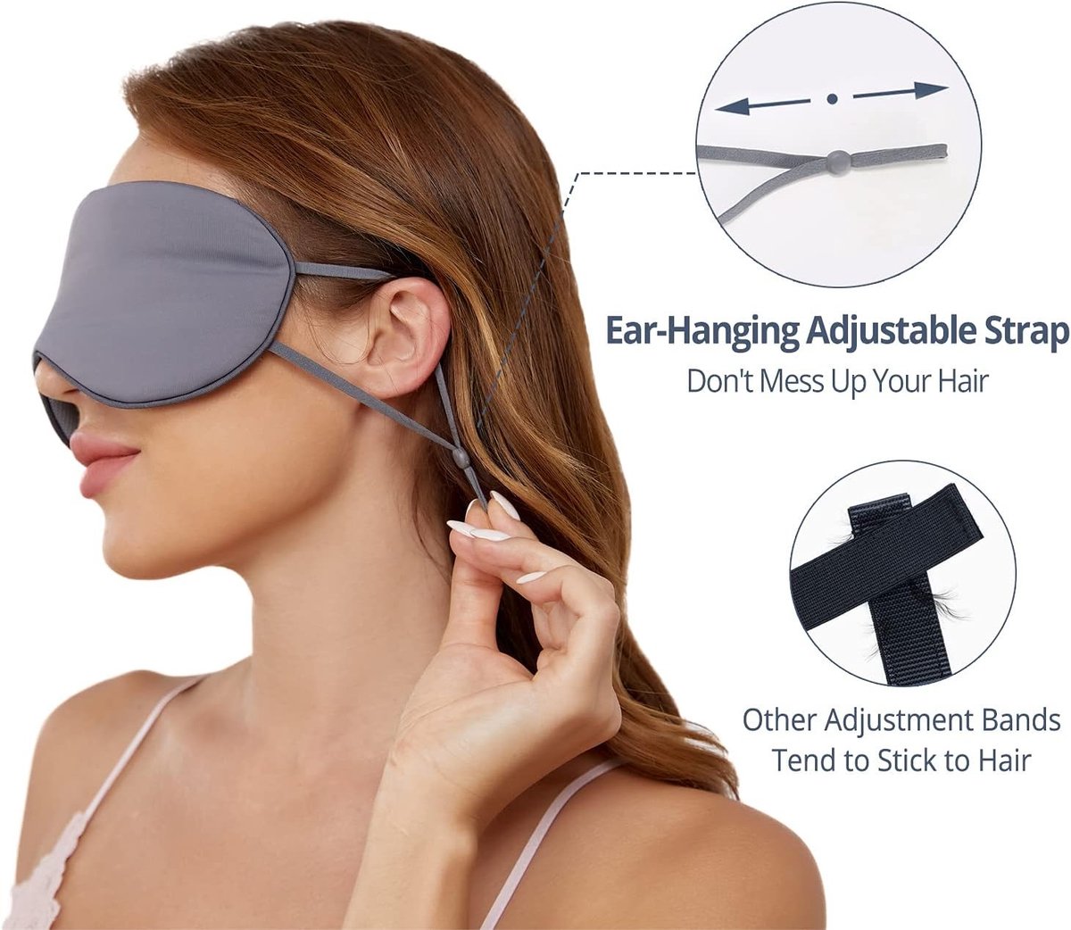 Reversible Slaapmasker voor Volwassenen, Ademend en Comfortabel, Perfect voor Thuis en Reizen, Geschikt voor Alle Slaapomstandigheden