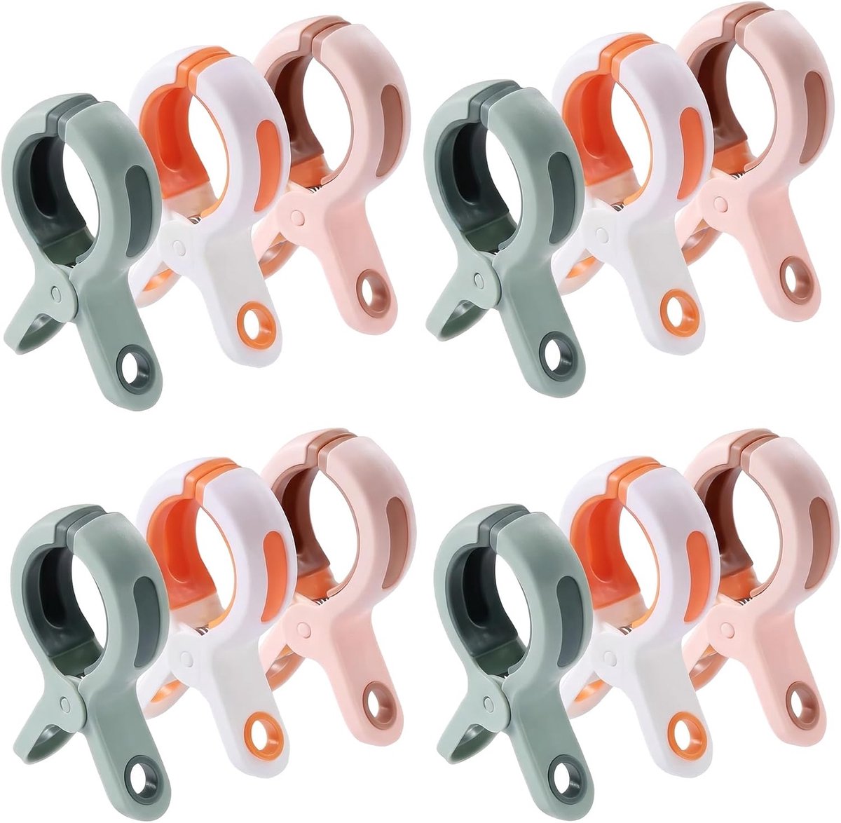 Large Clips, 12pcs Towel Clips, Large Bath Towel, Clips, Windproof Beach Towel, Clips, Strong Towel Clips, Beach - ShopVlot