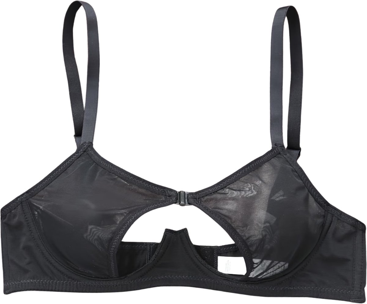 Currero BH Zonder Beugel - Strapless - Zonder Bandjes - Met Voorsluiting - Push-up Bh's - Comfort Beha - Comfortabel - Grote Sluiting - Zwart - Cupmaat