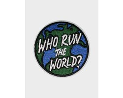 Patchy® – Who Run The World Strijk Embleem Patch 7.1 x 7.1 cm