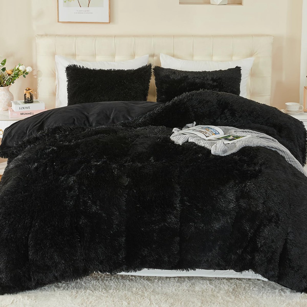 Beddengoedset 200 x 200 cm - Flanel - Zacht pluche - Heerlijk warm dekbed - ShopVlot